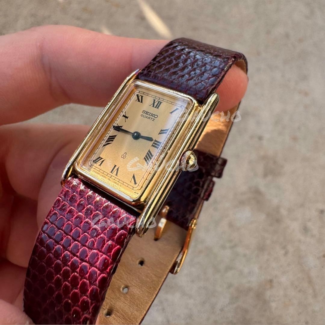 Seiko Vintage Rectangular Square Watch Battery Op… - image 2