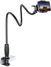 Lamicall Gooseneck Phone Holder for Bed - Upgraded Stable Clip black