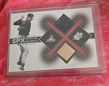 2001 Upper Deck SPX  Winning Materials Randy Johnson dual game relic patches 