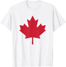 Canadian Flag Red Maple Leaf Canada Day Unisex T-Shirt HU37