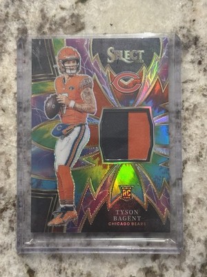 Tyson Bagent 2023 Panini Select Sparks Prizm RC SP-TBA Chicago Bears 02/25
