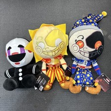 Lote de 3 Five Nights at Freddy’s FNAF Sun Moon Security Breach 10” Puppet 7.5”