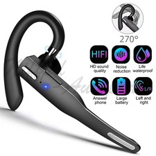 Trucker Wireless Headset Bluetooth 6.1 Earpiece Dual Mic Earbud Noise Cancelling