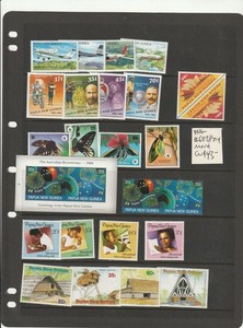 Papua New Guinea #687/714 MNH sets  CV $43