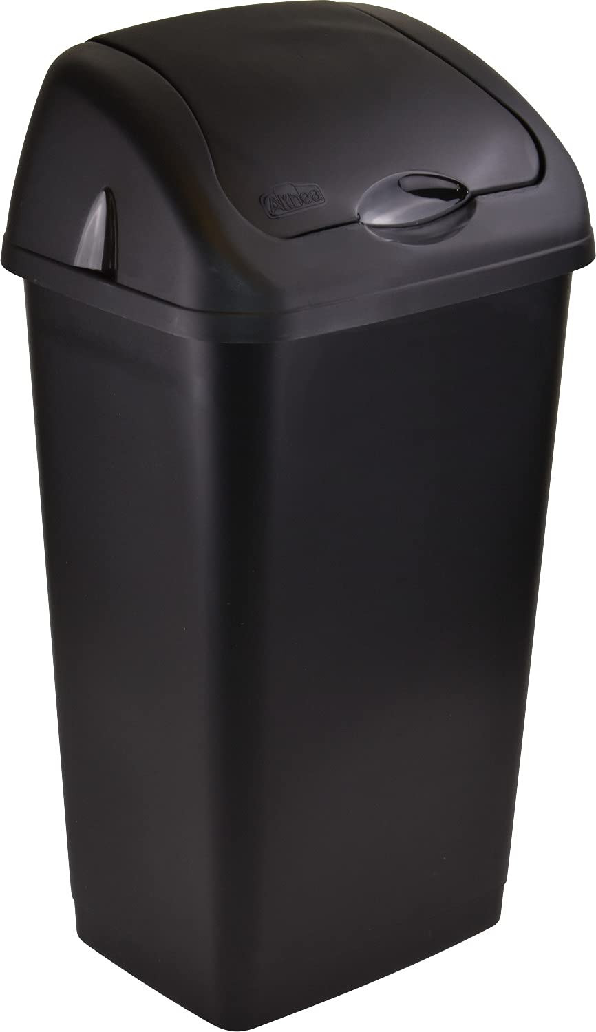 New 60 Litres Premium Plastic Swing Bin For Home And Kitchen Rubbish Waste Black