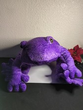 Animal Alley Purple Leopard Frog Toad Plush 2000 Spotted 18  Spots Toys R Us TRU