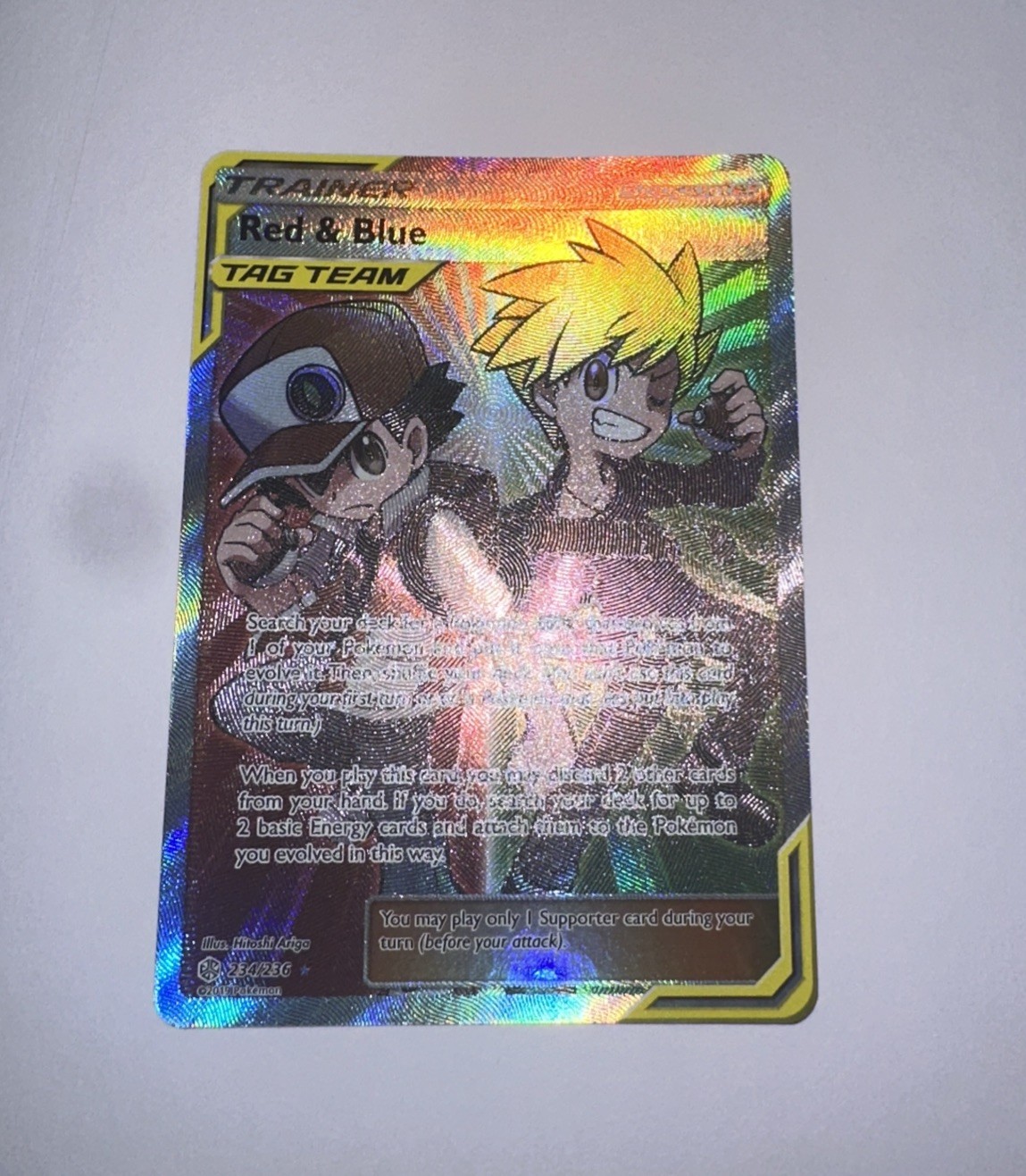 Red & Blue (Full Art) 234/236 Sm-Cosmic Eclipse Holo