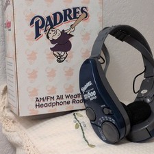 Vintage San Diego Padres KOGO 600 AM/FM All Headphone Radio