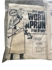 Vintage White Denim Workshop Apron From Bronzer Read