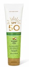 Bath  Body Works SPF 50 Sunscreen Lotion Waikiki Beach Coconut NEW 6oz