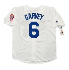 Steve Garvey 1981 Los Angeles Dodgers Home White Jersey Men's Size Large