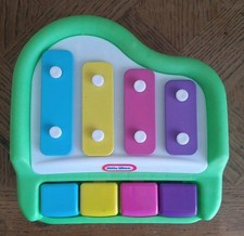 Vintage Little Tikes Tap-A-Tune Piano Keyboard Xylophone Green Baby Musical Toy