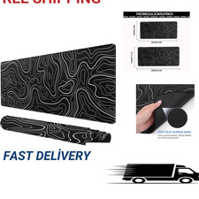 Large Gaming Mouse Pad Extended Desk Mat Non Slip Stitched Edge for Office or