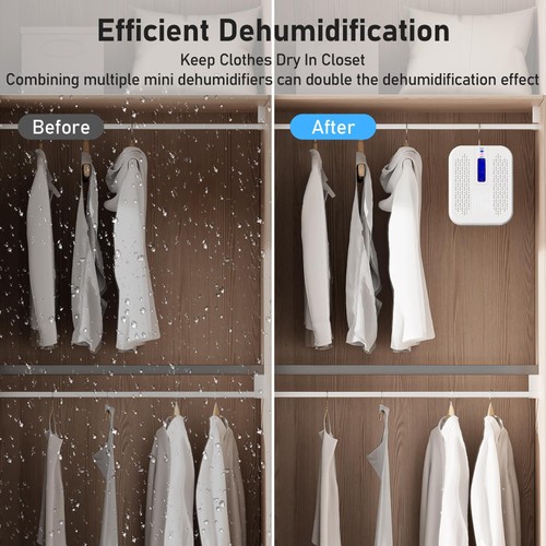 Rechargeable Small Dehumidifier, Portable Mini Dehumidifier for Bathroom, Hig... - Picture 3 of 6