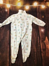 Vintage Carters Infant Fish Frog Footed Sleeper 6-9 Months