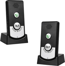 2 Way Wireless Intercom for Home Hospital Hotel,1000m Range Indoor Black 