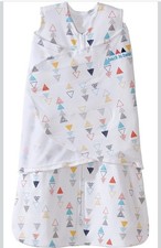 HALO Sleepsack Swaddle, 100 Cotton, Triangle Neutral, Multi, Small