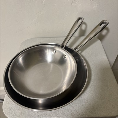 Emeril 8 & 10'' Stainless Steel Copper Core Frying Saute Pans Skillets