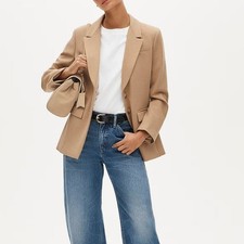 NWT J Crew Madelyn Blazer in Four-Season Stretch Heather Burnished Saddle 10