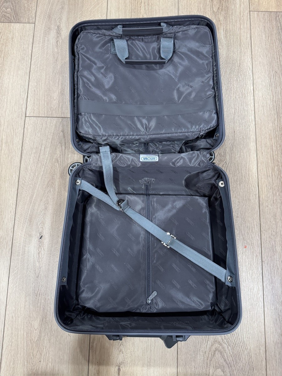 Rimowa Salsa Deluxe 23L Carry-On With Front Sleeve 4 Wheels *See