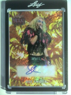 2026 Leaf Metal Halloween 1 of 1 Autograph Dee Snider #1/1 (Twisted Sister)