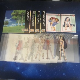 SEGA SATURN Super Real Mahjong P7 with postcard, SEGA SATURN software SS