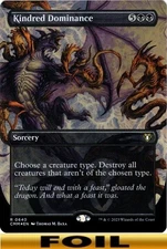 1x - Kindred Dominance - FOIL BORDERLESS #640 - Commander Masters - NM MTG