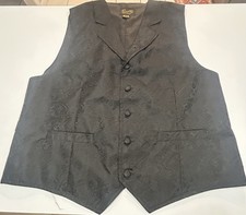 Scully Men's Western Vest Paisley Size Large Excellent Condition