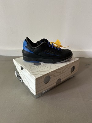 Off-White x Jordan Air 2 Retro Low SP ''Black/Blue'' Us7.5/Eu40.5