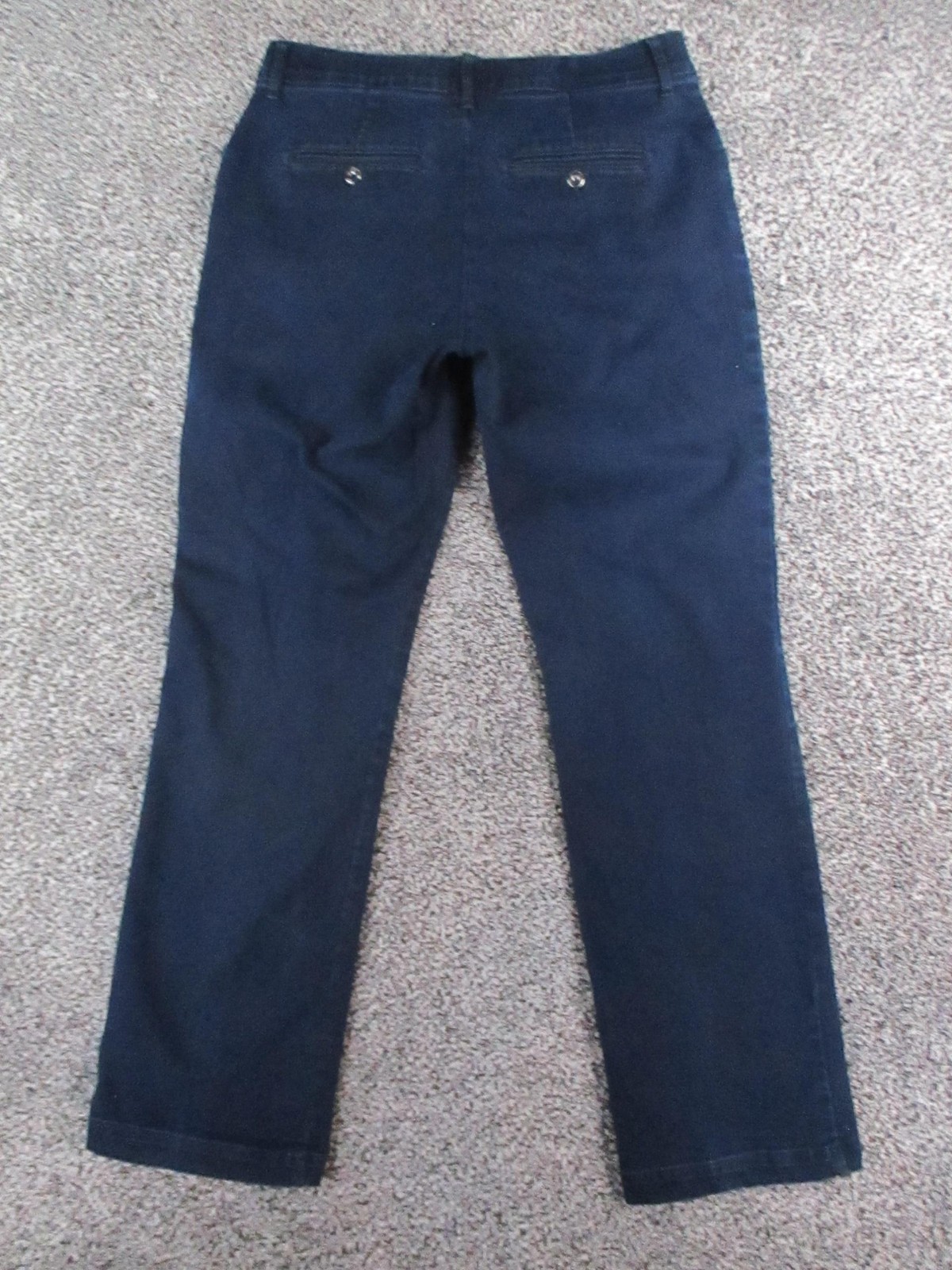 Lee Pants Womens 12 Blue Straight Leg Flex Motion Mid Rise Chino 32x30 thumbnail 3