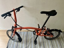Brompton Bike 6-Speed Explore 2023, Orange Low Handlebar