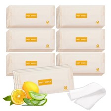 200 pcs Wet Wipes Individually Wrapped, Lemon Travel Wipes, Clean Wipe Indivi...