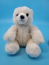 Aurora Plush teddy Bear White Appx 9" Stuffed Animal Toy