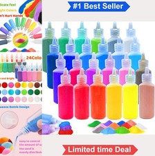 Art Sand Kit 24 Colors 1.24 oz Each DIY Scenic Sand Painting Bottles Wedding