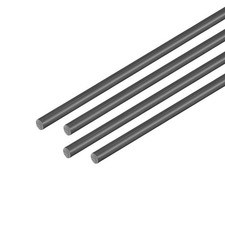 Carbon Fiber Rod 2mm, 500mm/19.6inch Length for RC Airplane Matte Pole, 4pcs