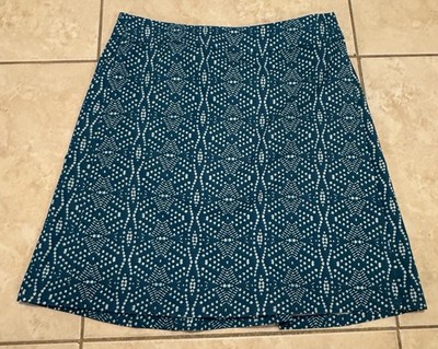 RipSkirt Hawaii Women s Wrap Skirt Teal Green Beach Ocean Geometric Size Small