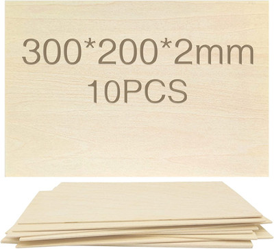 OWLKELA Lindenholz, 10 Stücke 300*200*2Mm, Bastelholzplatten - Holzausschnitte Z
