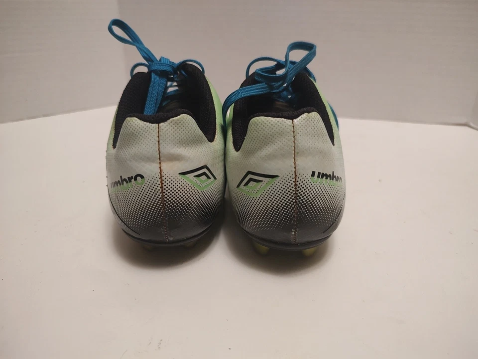 Kids Umbro Neon Green Arturo Socker Cleats Size 2.5 - Image 4 of 4