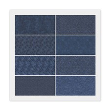 Navy Blue FAT QUARTERS: 8 18" x 22" FQ Bundle, Quilting 100 Cotton Fabric