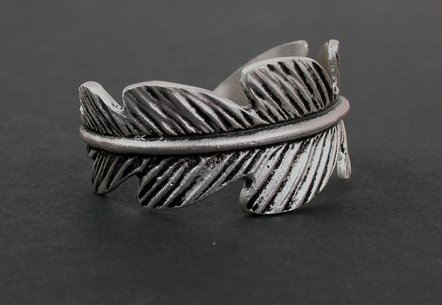 Rustic Cuff Silver Feather Western Cuff Bracelet … - image 2