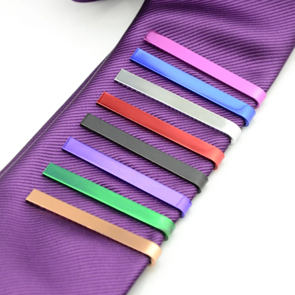 Men’s Business Necktie Tie Clip Bar Wedding Accessories Gentlemen Ties Clips - Image 3 of 4