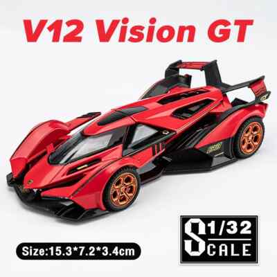 1/32 Lamborghini V12 Vision GT Metal Car Diecast Alloy Car Model