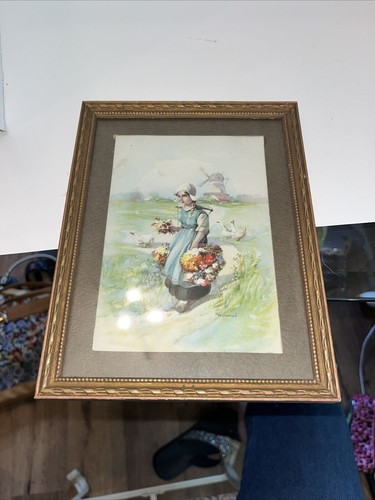 BY FRANCIS WILLIAM VAN VREELAND FINE ART Print FRAMED 9”x 7” - Picture 2 of 5