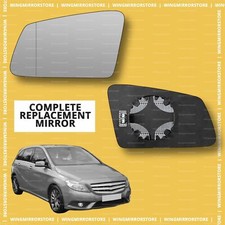 Left for Mercedes B Class (W246) 12-19 Wide Angle heat wing door mirror glass