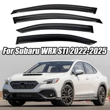4pcs Tape on For 2022-2025 Subaru WRX STI Window Visor Rain Guard Vent Deflector