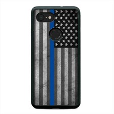 USA Flag Police Thin Blue Line Phone Case Cover For Google Pixel 3 3XL 2XL