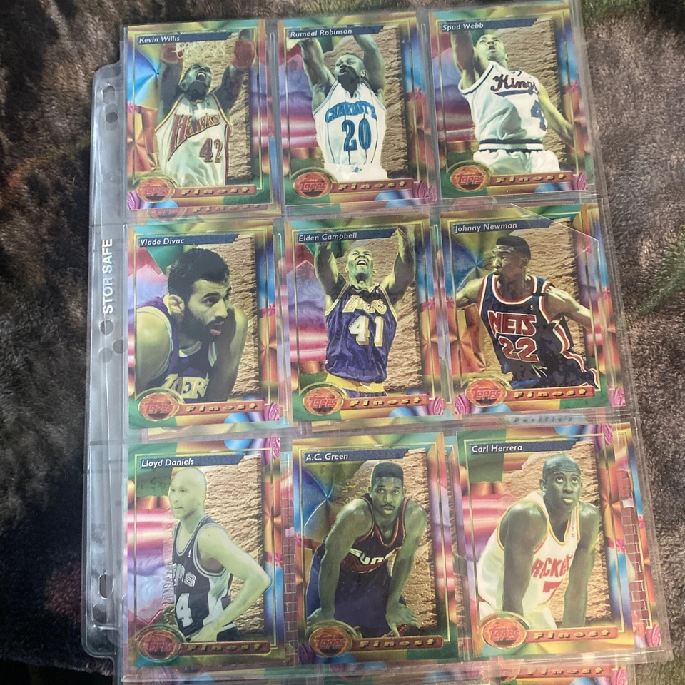 Lote De 27 Tarjetas De Baloncesto NBA Topps Finest 1993-94 5 REFRACTORES + Hardaway RC Foto 3 de 3