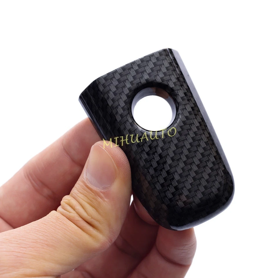 Cubierta de manija de puerta de fibra de carbono para Mitsubishi Outlander Sport ASX Lancer Foto 4 de 4