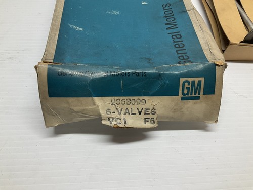 GM NOS Engine Exhaust Valve Part# 2368099 Set Of 6 - 1960-62 GMC Truck - Picture 2 of 4