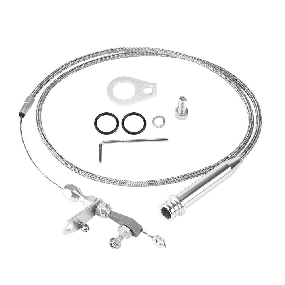 ATRACYPART New TV Detent Kickdown Cable - Suitable for GM Transmission 4L60 (700-R4 Style 45 x 54) 1993-2018, for TH-700R4 (4L60) 1982-1992, for TH-2004R 1981-19900- Kickdown Cable Repair
